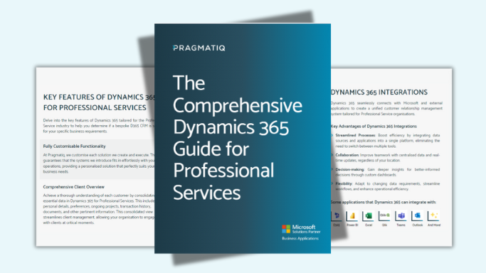 Dynamics 365 for Professional Services Guide